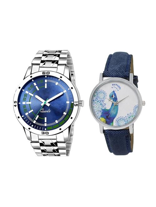 adk set of 2 analog couple watch-(ad-05-lk-241) - 16410822 - Very Small Image - 1