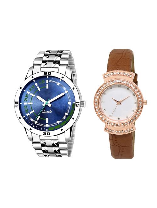 adk set of 2 analog couple watch-(ad-05-lk-245) - 16410826 - Very Small Image - 1