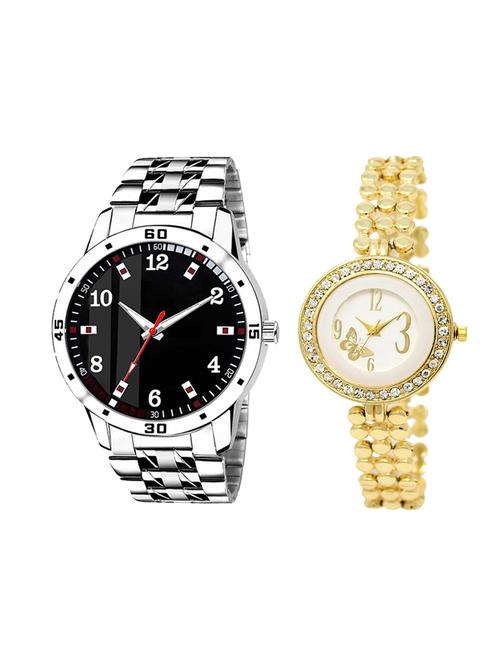 adk set of 2 analog couple watch-(ad-06-lk-203) - 16410834 - Very Small Image - 1