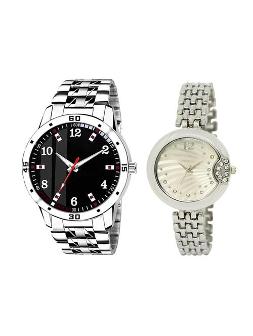 adk set of 2 analog couple watch-(ad-06-lk-227) - 16410851 - Very Small Image - 1