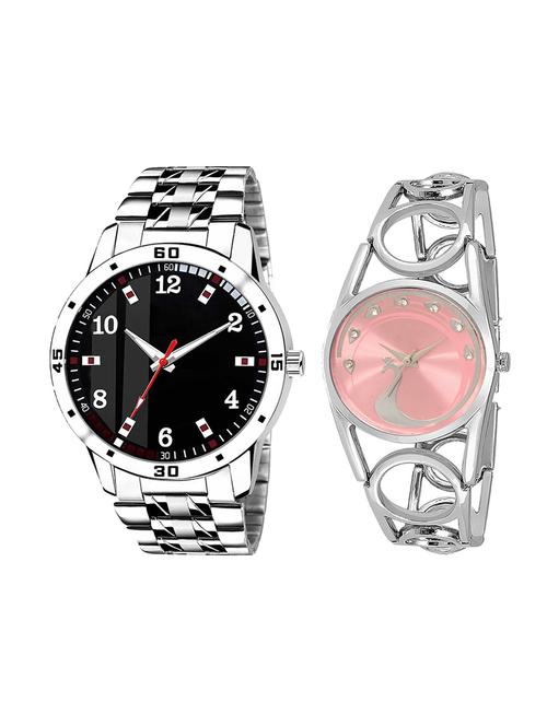 adk set of 2 analog couple watch-(ad-06-lk-233) - 16410856 - Very Small Image - 1