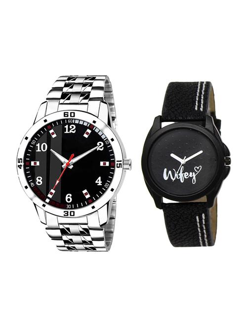 adk set of 2 analog couple watch-(ad-06-lk-234) - 16410857 - Very Small Image - 1
