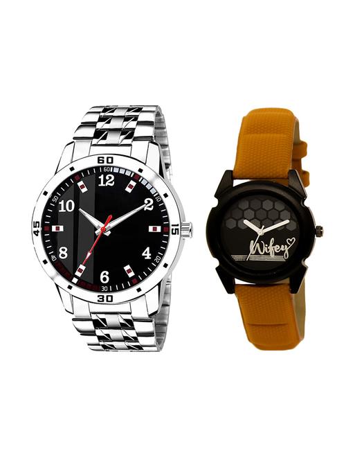 adk set of 2 analog couple watch-(ad-06-lk-235) - 16410858 - Very Small Image - 1