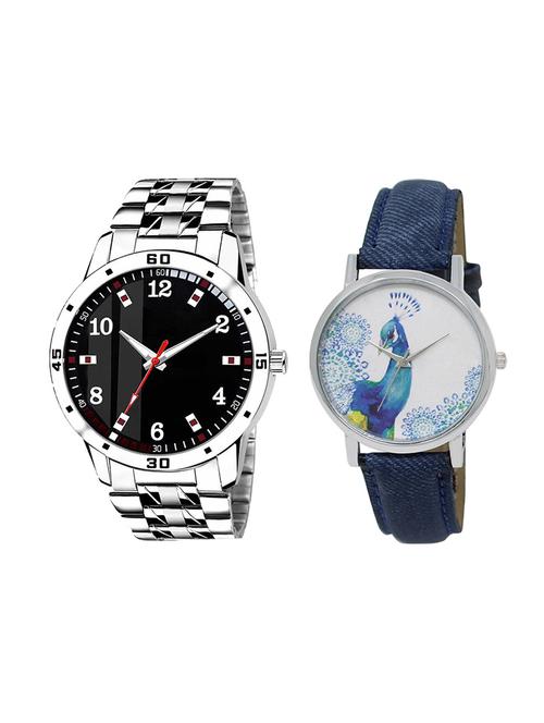 adk set of 2 analog couple watch-(ad-06-lk-241) - 16410863 - Very Small Image - 1