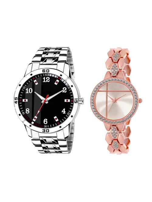 adk set of 2 analog couple watch-(ad-06-lk-242) - 16410864 - Very Small Image - 1