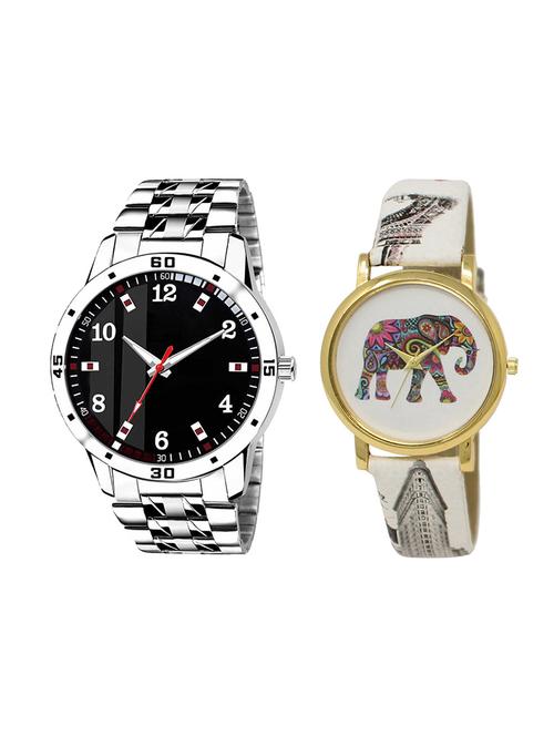 adk set of 2 analog couple watch-(ad-06-lk-243) - 16410865 - Very Small Image - 1