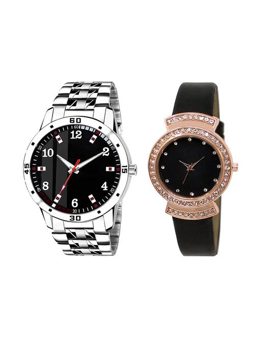 adk set of 2 analog couple watch-(ad-06-lk-244) - 16410866 - Very Small Image - 1