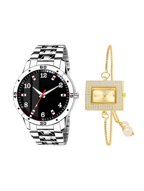 adk set of 2 analog couple watch-(ad-06-lk-247) - 16410869 - Very Small Image - 1