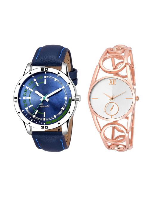 adk set of 2 analog couple watch-(ad-07-lk-213) - 16410883 - Very Small Image - 1