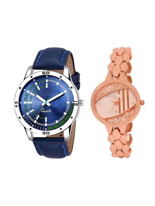 adk set of 2 analog couple watch-(ad-07-lk-222) - 16410887 - Very Small Image - 1
