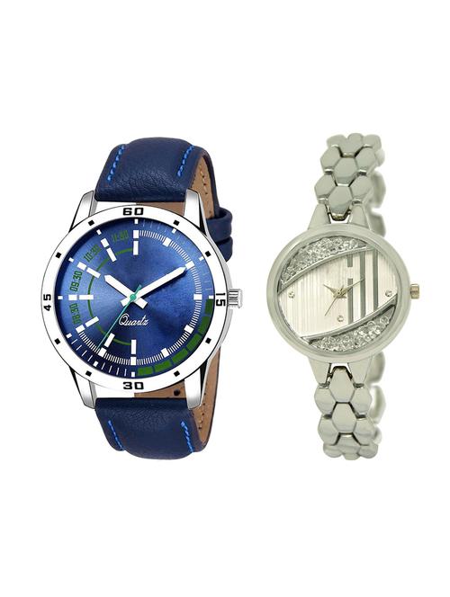 adk set of 2 analog couple watch-(ad-07-lk-223) - 16410888 - Very Small Image - 1