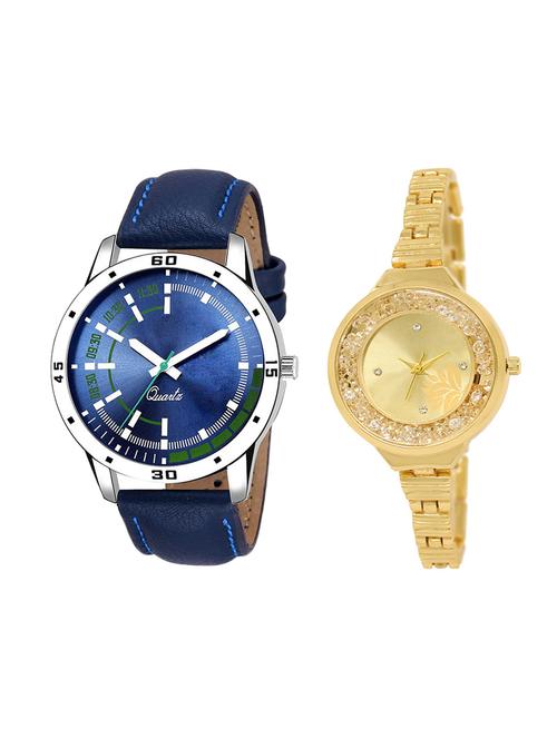 adk set of 2 analog couple watch-(ad-07-lk-224) - 16410889 - Very Small Image - 1