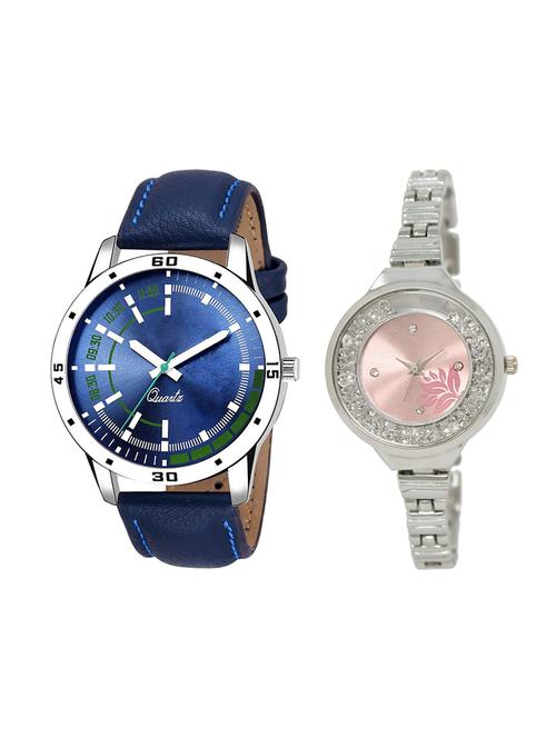 adk set of 2 analog couple watch-(ad-07-lk-226) - 16410891 - Very Small Image - 1