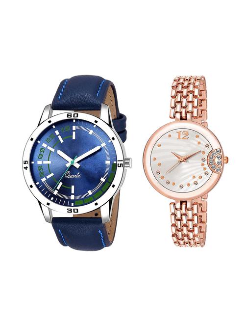 adk set of 2 analog couple watch-(ad-07-lk-228) - 16410893 - Very Small Image - 1
