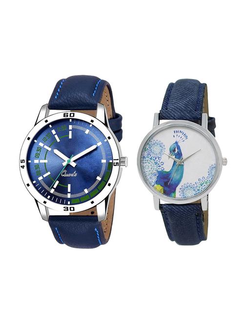 adk set of 2 analog couple watch-(ad-07-lk-241) - 16410904 - Very Small Image - 1