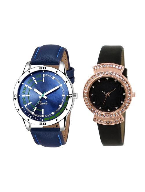 adk set of 2 analog couple watch-(ad-07-lk-244) - 16410907 - Very Small Image - 1