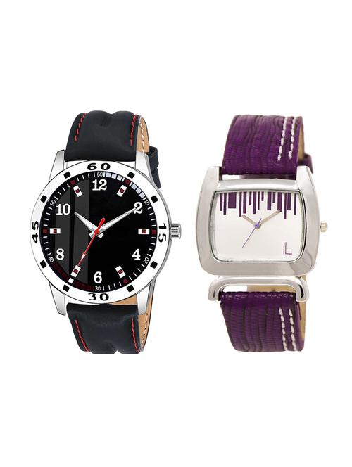 adk set of 2 analog couple watch-(ad-08-lk-207) - 16410919 - Very Small Image - 1