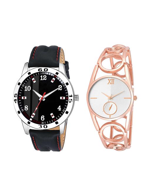 adk set of 2 analog couple watch-(ad-08-lk-213) - 16410924 - Very Small Image - 1
