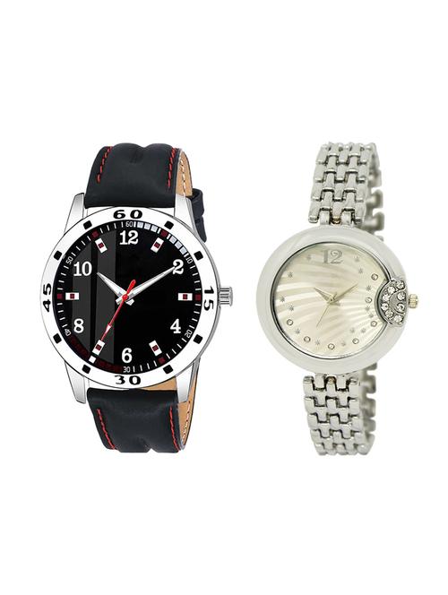 adk set of 2 analog couple watch-(ad-08-lk-227) - 16410933 - Very Small Image - 1
