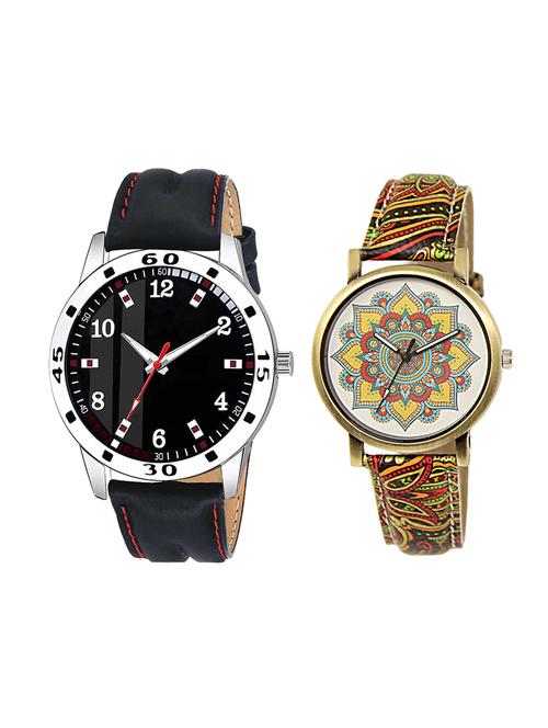 adk set of 2 analog couple watch-(ad-08-lk-248) - 16410952 - Very Small Image - 1