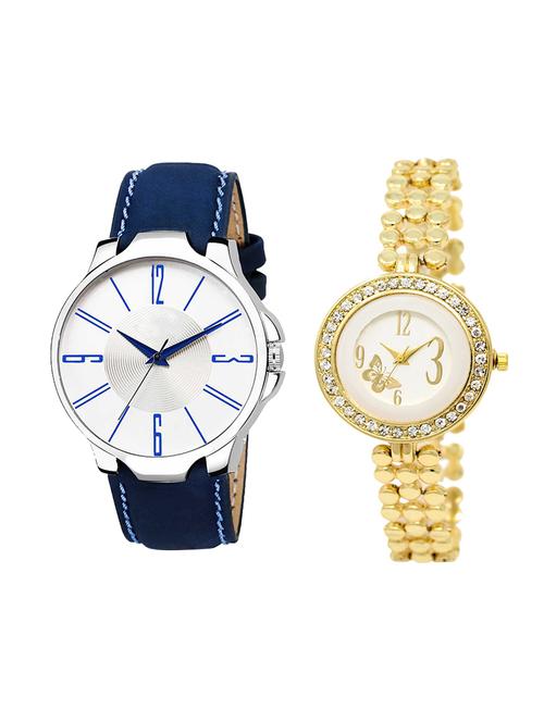adk set of 2 analog couple watch-(ad-09-lk-203) - 16410957 - Very Small Image - 1