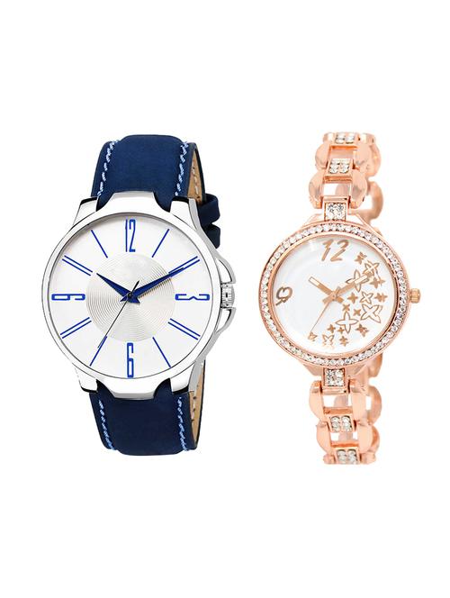 adk set of 2 analog couple watch-(ad-09-lk-210) - 16410963 - Very Small Image - 1