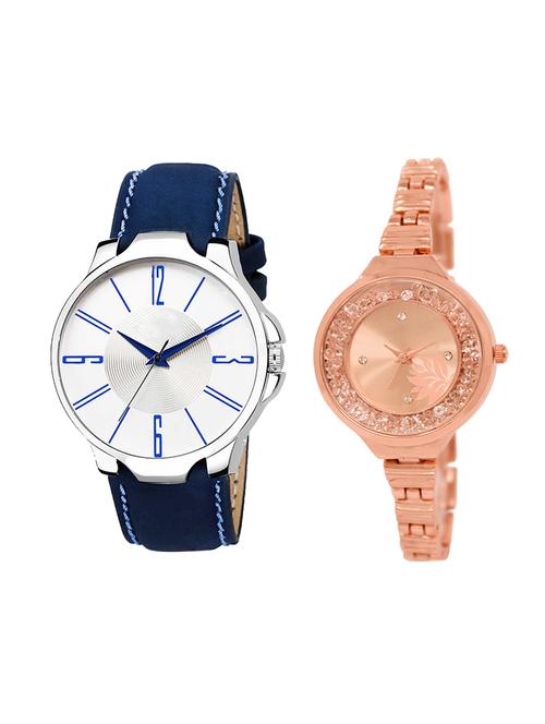 adk set of 2 analog couple watch-(ad-09-lk-225) - 16410972 - Very Small Image - 1