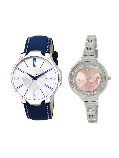 adk set of 2 analog couple watch-(ad-09-lk-226) - 16410973 - Very Small Image - 1