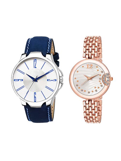 adk set of 2 analog couple watch-(ad-09-lk-228) - 16410975 - Very Small Image - 1