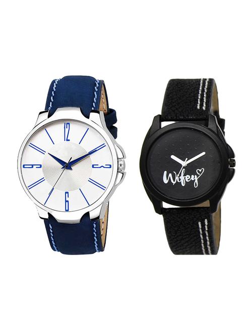 adk set of 2 analog couple watch-(ad-09-lk-234) - 16410980 - Very Small Image - 1
