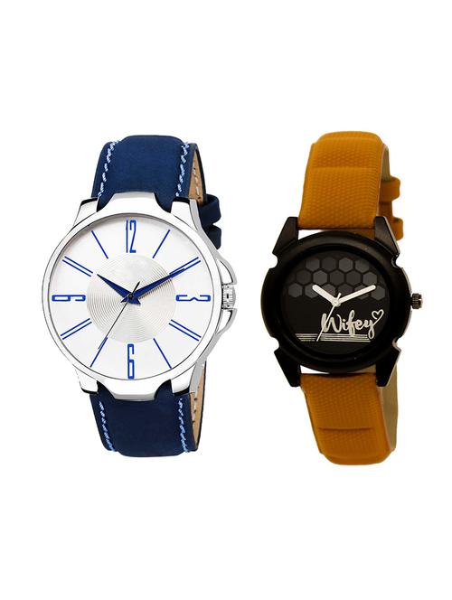 adk set of 2 analog couple watch-(ad-09-lk-235) - 16410981 - Very Small Image - 1