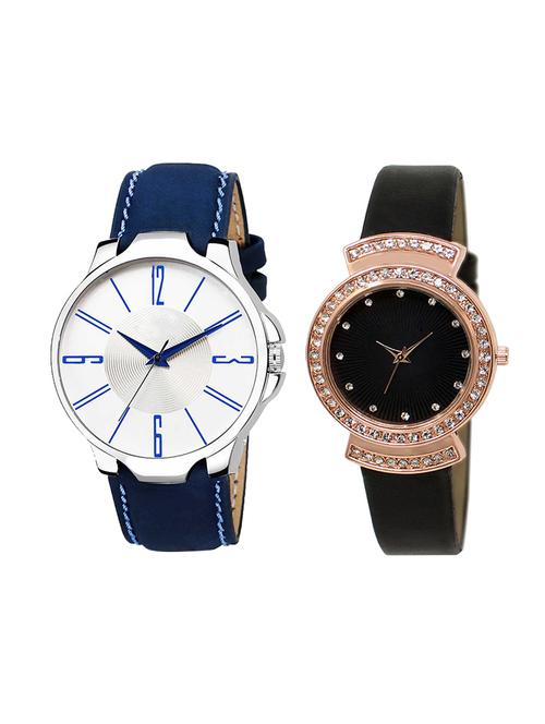adk set of 2 analog couple watch-(ad-09-lk-244) - 16410989 - Very Small Image - 1