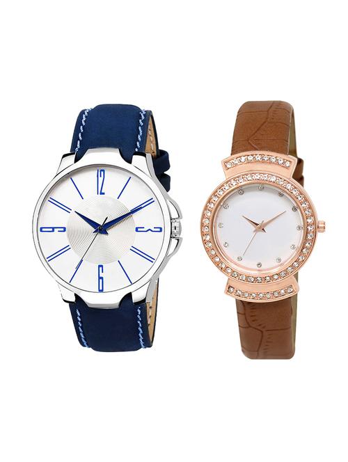 adk set of 2 analog couple watch-(ad-09-lk-245) - 16410990 - Very Small Image - 1