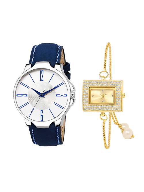adk set of 2 analog couple watch-(ad-09-lk-247) - 16410992 - Very Small Image - 1