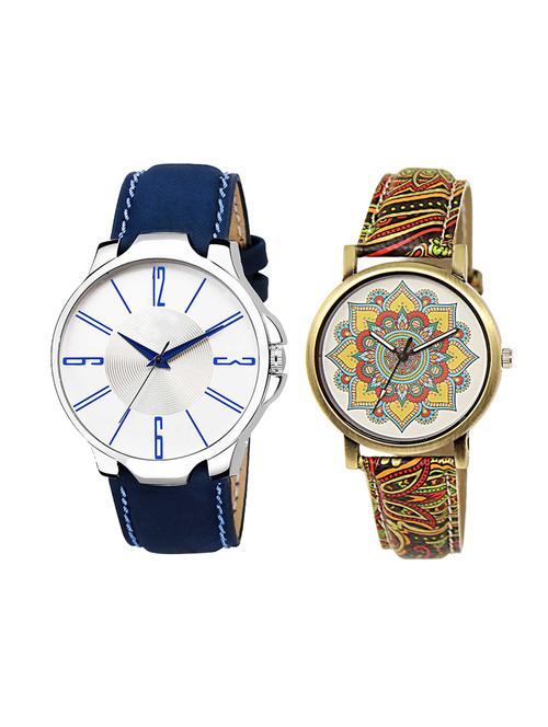adk set of 2 analog couple watch-(ad-09-lk-248) - 16410993 - Very Small Image - 1