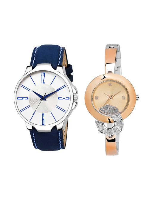 adk set of 2 analog couple watch-(ad-09-lk-250) - 16410995 - Very Small Image - 1