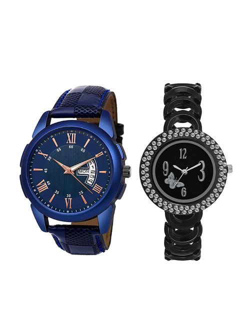 adk set of 2 analog couple watch-(jg-01-lk-201) - 16410996 - Very Small Image - 1