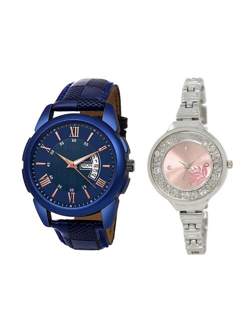 adk set of 2 analog couple watch-(jg-01-lk-226) - 16411014 - Very Small Image - 1