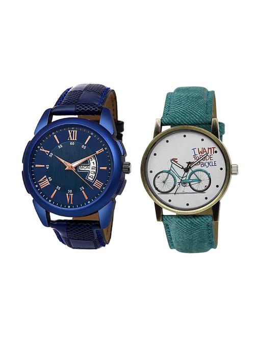 adk set of 2 analog couple watch-(jg-01-lk-229) - 16411017 - Very Small Image - 1
