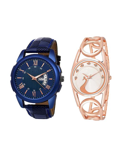 adk set of 2 analog couple watch-(jg-01-lk-232) - 16411019 - Very Small Image - 1