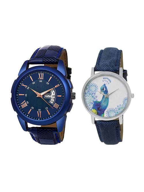 adk set of 2 analog couple watch-(jg-01-lk-241) - 16411027 - Very Small Image - 1