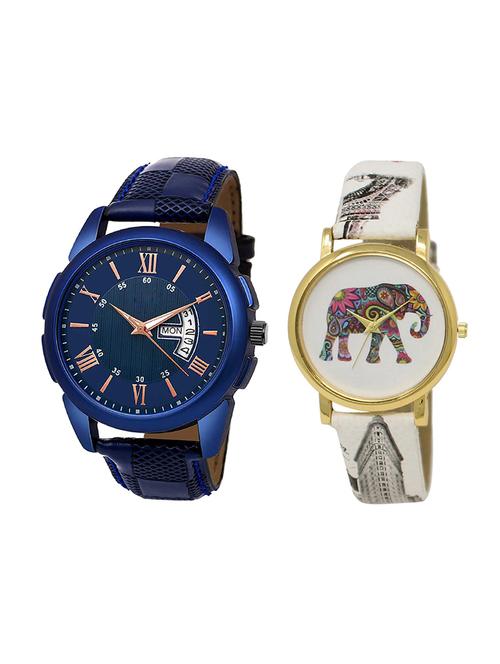 adk set of 2 analog couple watch-(jg-01-lk-243) - 16411029 - Very Small Image - 1