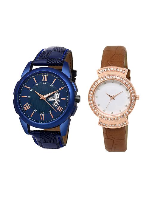 adk set of 2 analog couple watch-(jg-01-lk-245) - 16411031 - Very Small Image - 1