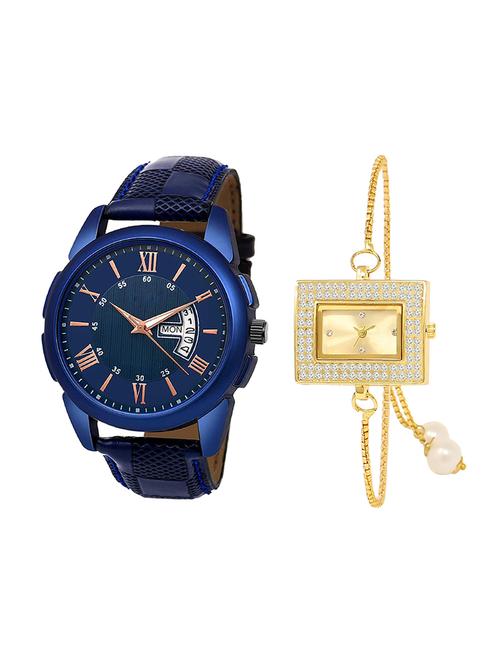 adk set of 2 analog couple watch-(jg-01-lk-247) - 16411033 - Very Small Image - 1