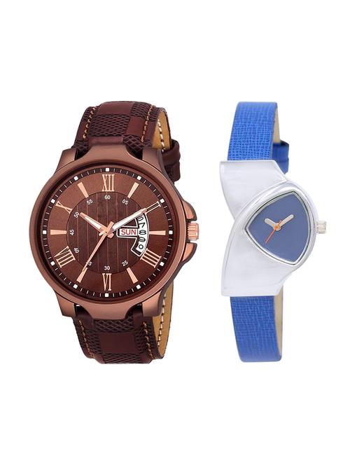 adk set of 2 analog couple watch-(jg-02-lk-208) - 16411043 - Very Small Image - 1