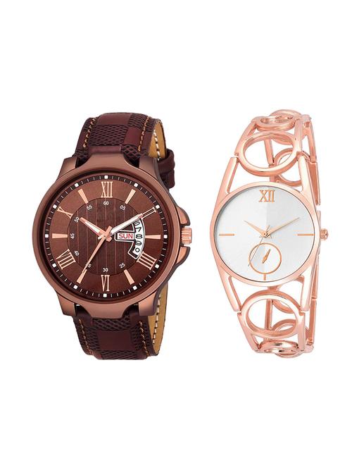 adk set of 2 analog couple watch-(jg-02-lk-213) - 16411047 - Very Small Image - 1
