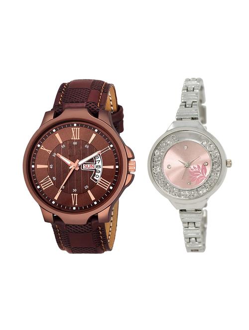 adk set of 2 analog couple watch-(jg-02-lk-226) - 16411055 - Very Small Image - 1