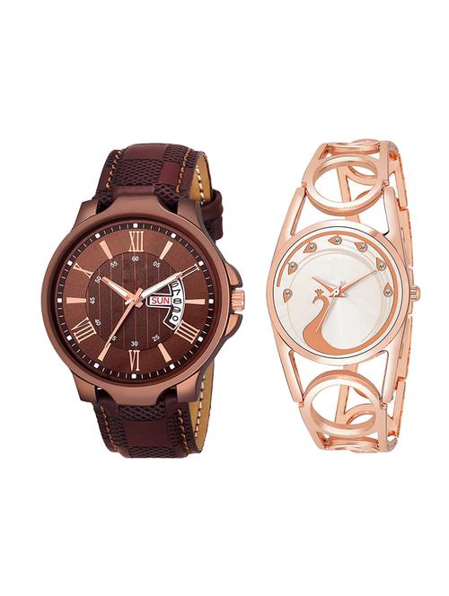 adk set of 2 analog couple watch-(jg-02-lk-232) - 16411060 - Very Small Image - 1