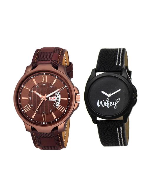 adk set of 2 analog couple watch-(jg-02-lk-234) - 16411062 - Very Small Image - 1
