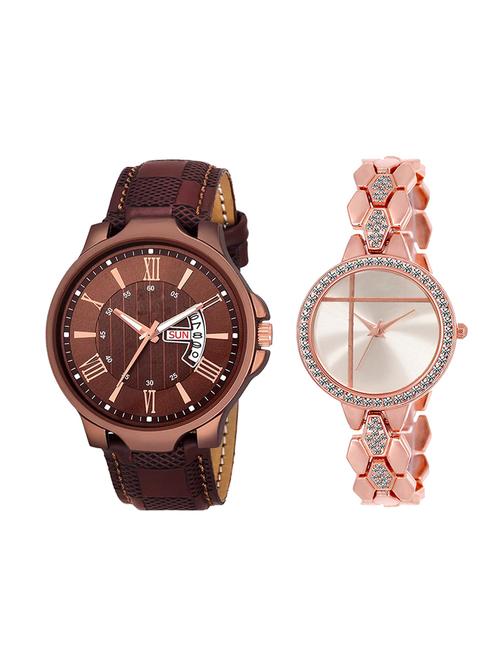 adk set of 2 analog couple watch-(jg-02-lk-242) - 16411069 - Very Small Image - 1